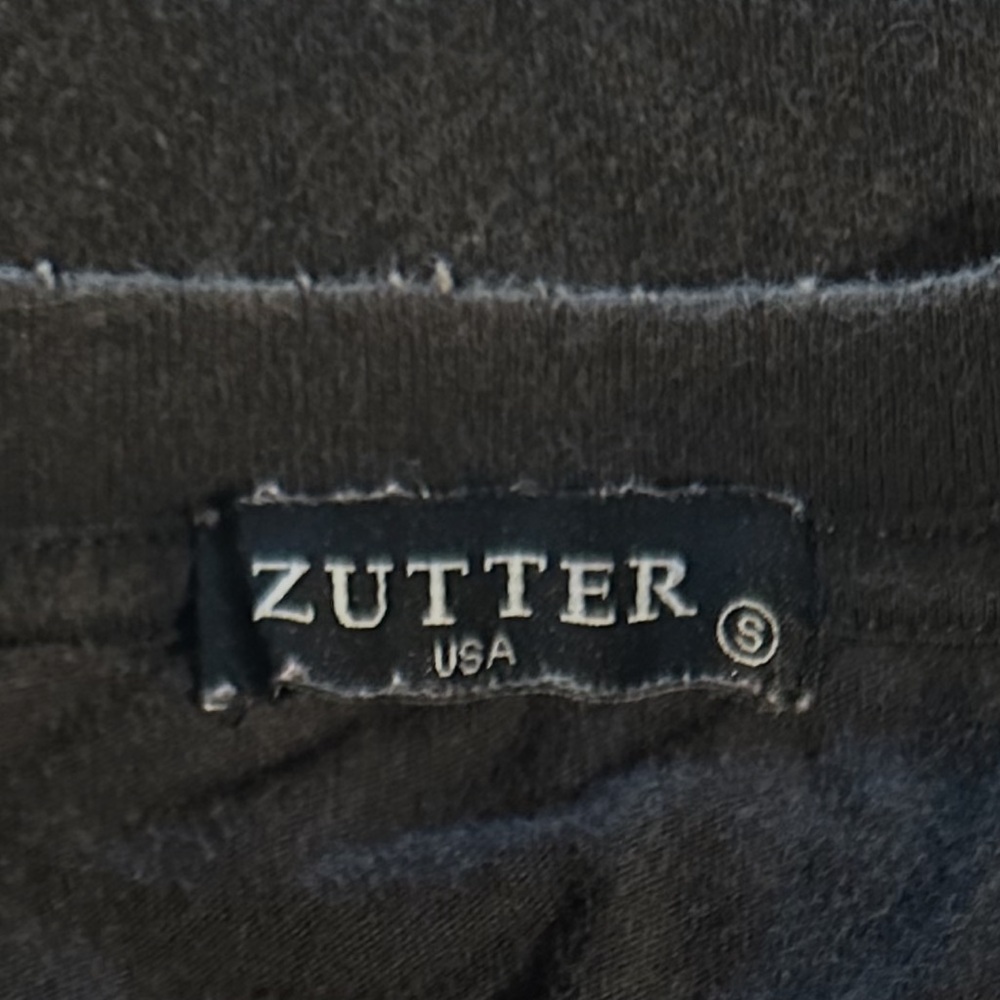 Zutter Tiger Graphic Tee Size Small Washed Black Short Sleeve Relaxed Fit Soft - Picture 7 of 11
